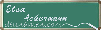 Elsa Ackermann Visitenkarte